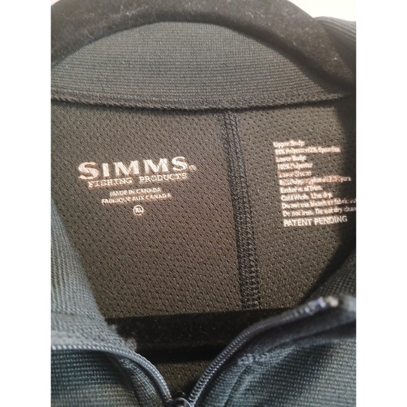 Simms Pullover Mens XL Red Gray 1/4 Zip Rivertek Fly Fishing Stretch - Picture 3 of 4